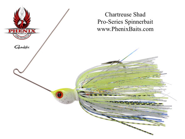 Phenix Pro-Series Custom Spinnerbait - Chartreuse Shad