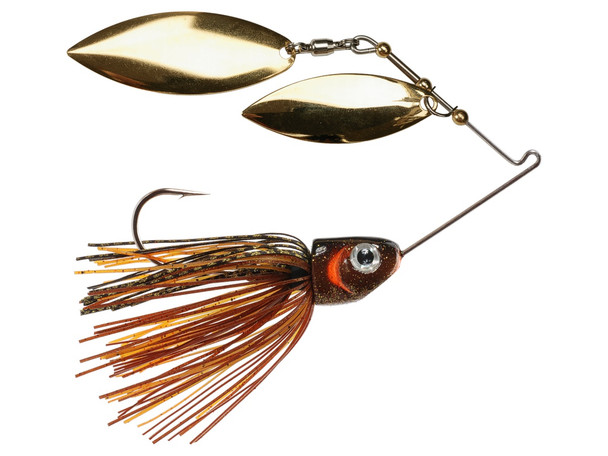 Vengeance Spinnerbait - Root Beer Double Willow Gold