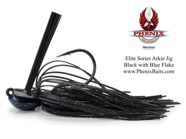 Phenix Elite Series Arkie Jig - Black with Blue Flake