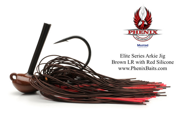 Phenix Elite Series Arkie Jig - Brown Living Rubber with Red Silicone