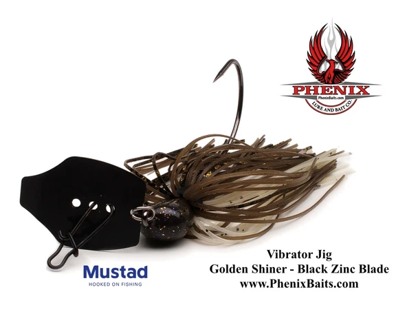 Phenix Vibrator Jig - Golden Shiner with Black blade