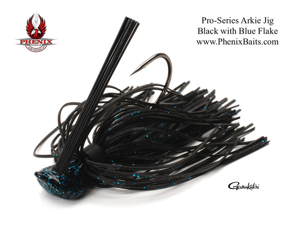 Phenix Pro-Series Arkie Jig - Black with Blue Flake