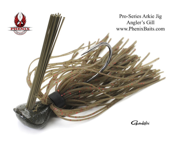 Pro-Series Arkie Jig - Green Pumpkin with Red Flake