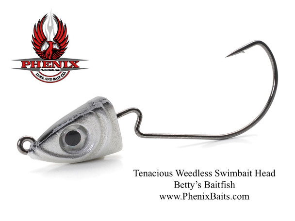 Phenix Tenacious Weedless Swimbait Heads - Betty's Baitfish