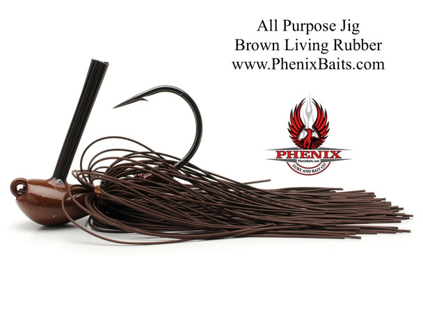 Phenix Elite Series All Purpose Sparkie Jig - Brown Living Rubber