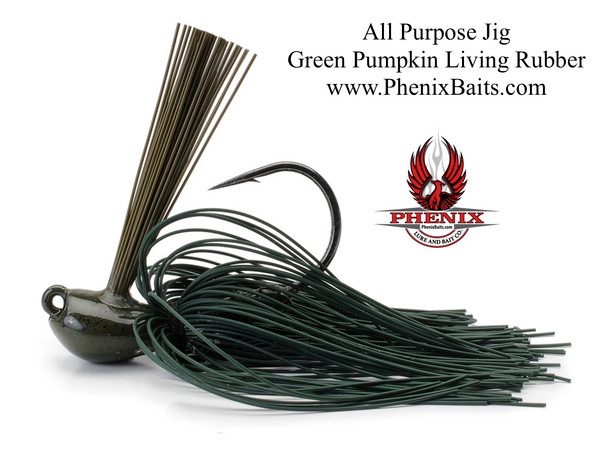 Phenix Elite Series All Purpose Sparkie Jig - Green Living Rubber