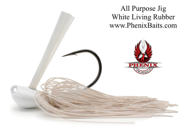 Phenix Elite Series All Purpose Sparkie Jig - White Living Rubber