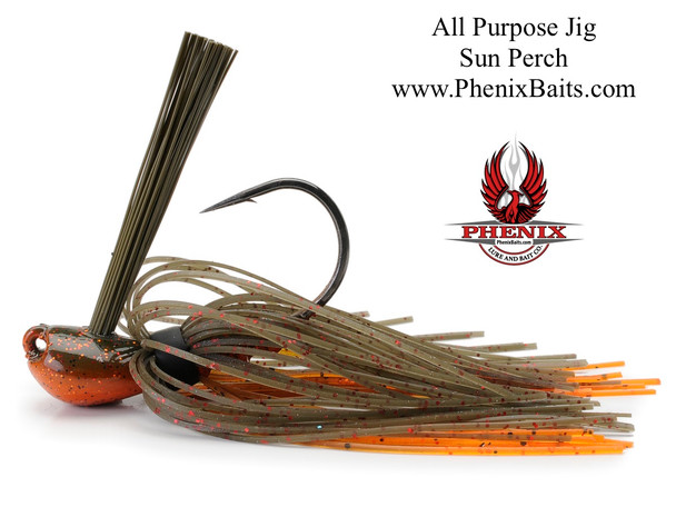 Phenix Elite Series All Purpose Sparkie Jig - Sun Perch (Lake Fork Special)