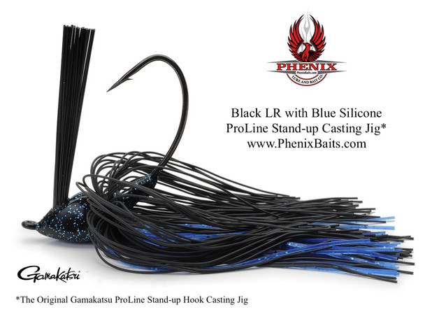 Phenix ProLine Stand-up Casting Jig - Black Living Rubber with Blue Silicone