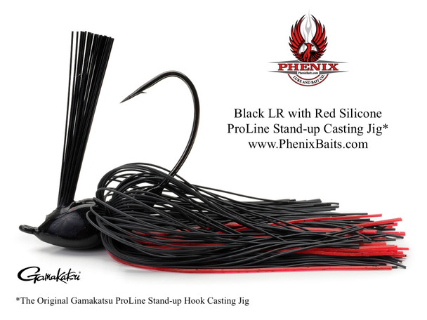 Phenix ProLine Stand-up Casting Jig - Black Living Rubber with Red Silicone