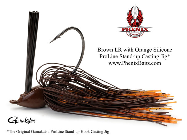Phenix ProLine Stand-up Casting Jig - Brown Living Rubber with Orange Silicone
