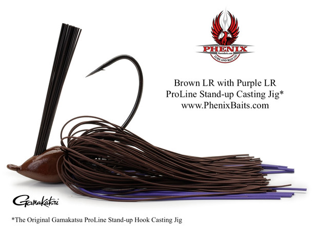 Phenix ProLine Stand-up Casting Jig - Brown Living Rubber with Purple Living Rubber