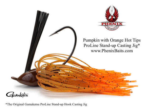 Phenix ProLine Stand-up Casting Jig - Pumpkin with Orange Hot Tips