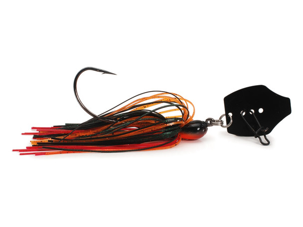 Phenix Vibrating Wobble Jig - Black Red Craw with Black Zinc Blade