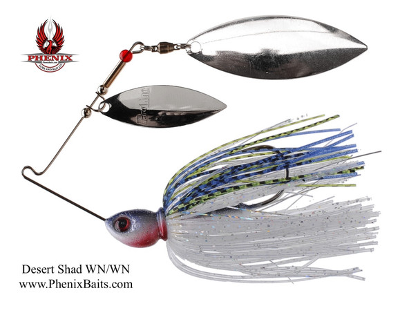Pro-Series Spinnerbait - Desert Shad / Lake Havasu Special with Double Willow Nickel Blades