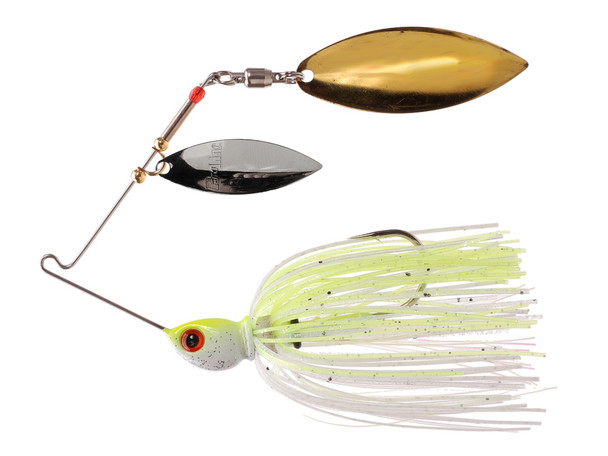 Pro-Series Spinnerbait - Chartreuse Flash with Willow Nickel and Willow Gold Blades
