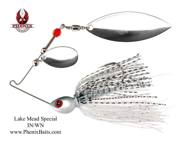 Pro-Series Spinnerbait - Western Shad / Lake Mead Special with Indiana Nickel and Willow Nickel Blades