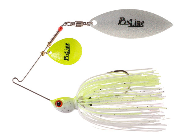 Phenix Pro-Series Spinnerbait - Chartreuse Flash with Colorado Chartreuse and Willow White Blades