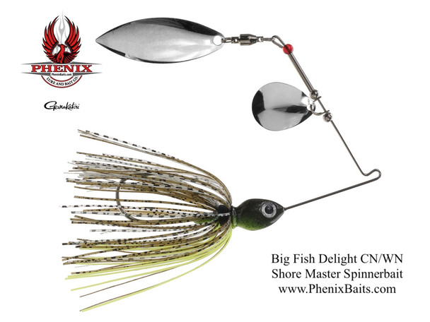 Phenix Shore Master Spinnerbait - Big Fish Delight with Colorado Nickel and Willow Nickel Blades