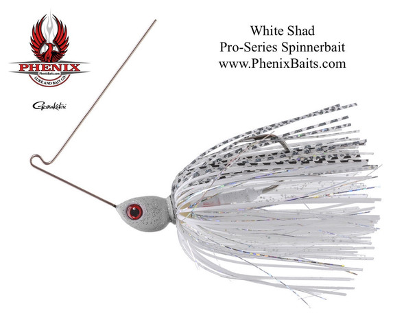 Phenix Pro-Series Custom Spinnerbait - White Shad