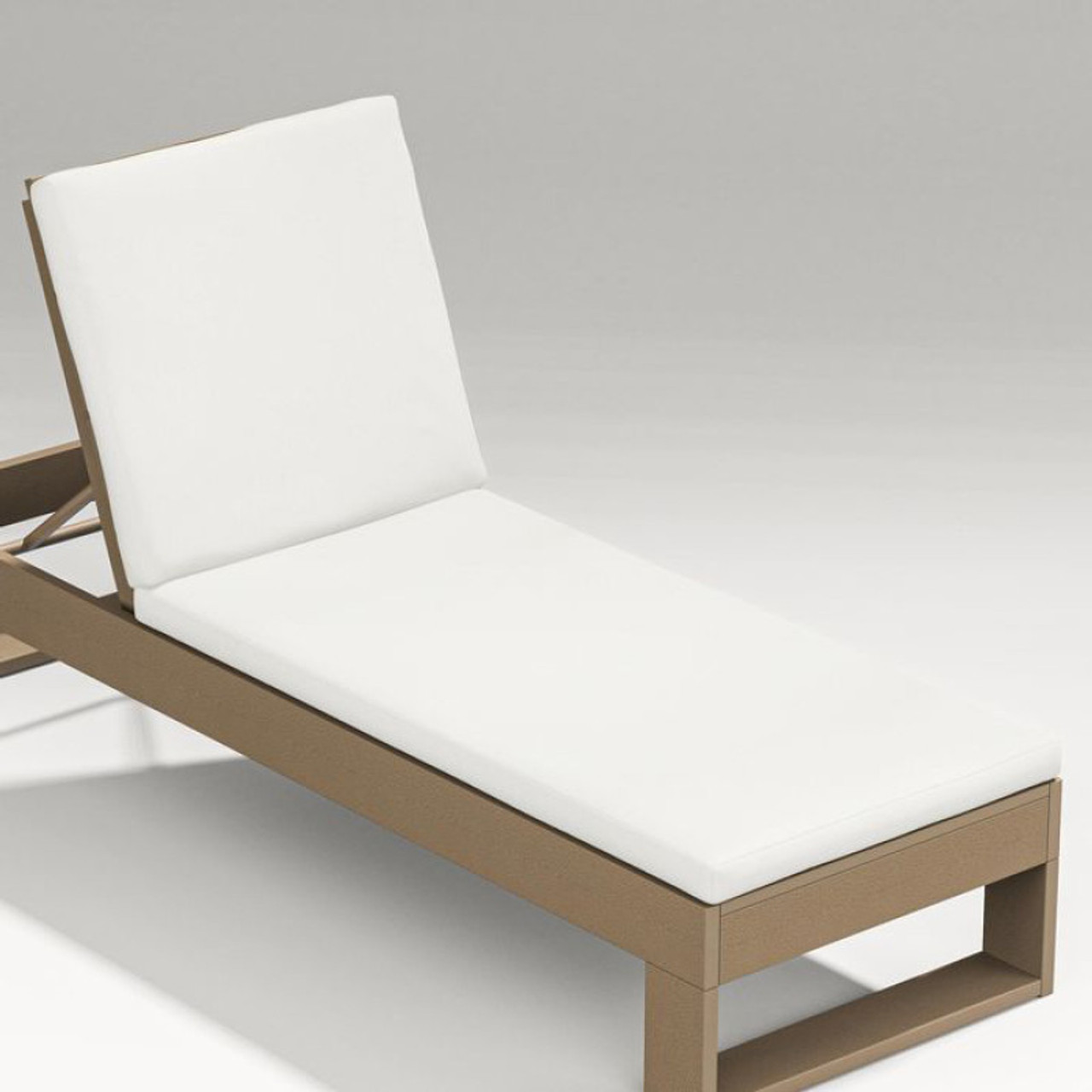 Polywood Latitude Chaise Lounge Full Cushion | AuthenTEAK