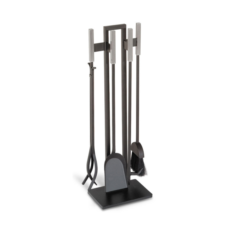 Pilgrim Modern Fireplace Tool Set AuthenTEAK