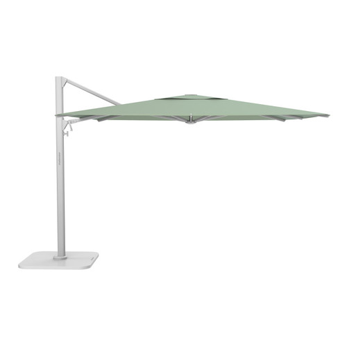 Shademaker Polaris 10' x 13' Rectangular Aluminum Commercial Cantilever Patio Umbrella AuthenTEAK