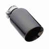 DEA Exhaust Tip Angle Cut Inner Cone 2.5" In - 127mm Out 12" Long 304 Black Chrome