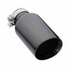 DEA Exhaust Tip Angle Cut Inner Cone 3" In - 127mm Out 12" Long 304 Black Chrome