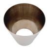 DEA 2.5 to 4" Cone Reducer 304 Brushed Stainless 4" (101mm) Long 1.5mm Thickness