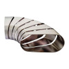 DEA Pie Cut Mandrel Bend 3.5" 90d 304 Stainless Horizontal Oval (6 Pieces x 15 Degree)