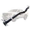 3 Inch DPF Back Exhaust With Hotdog Only Diff Dump Exit For Next Gen Ford Ranger 3L 2022 &gt; ON