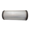 3" Universal Stainless Steel Muffler 8" Round x 18" Long Straight Through Stubless OO