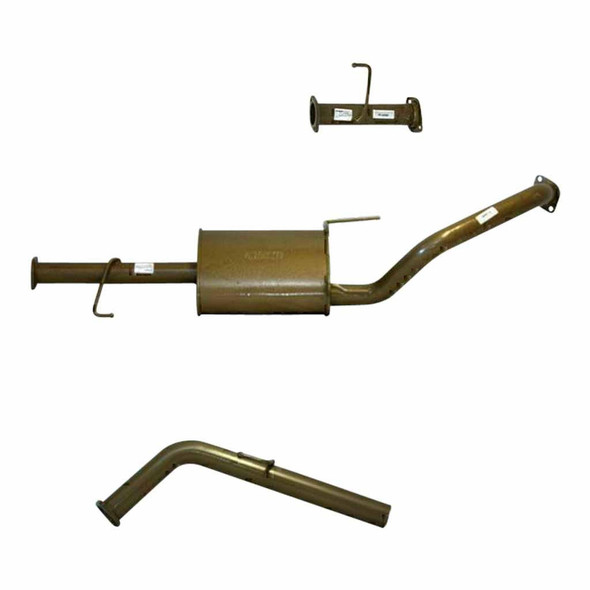 Pacemaker King Brown Toyoya FJ Landcruiser 4L Petrol 2.5 Inch Exhaust System Cat Back