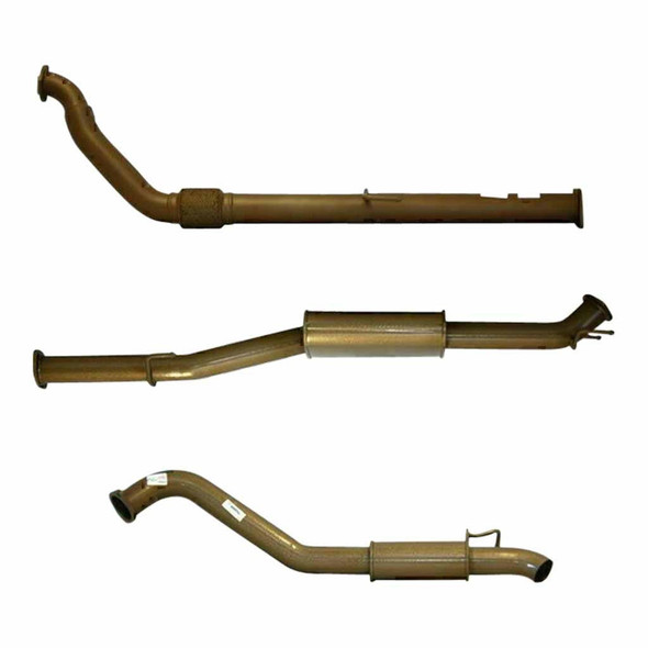 Pacemaker King Brown Toyota Hilux 150 Series 3L TD 2005 On 3 Inch Full Exhaust With Muff