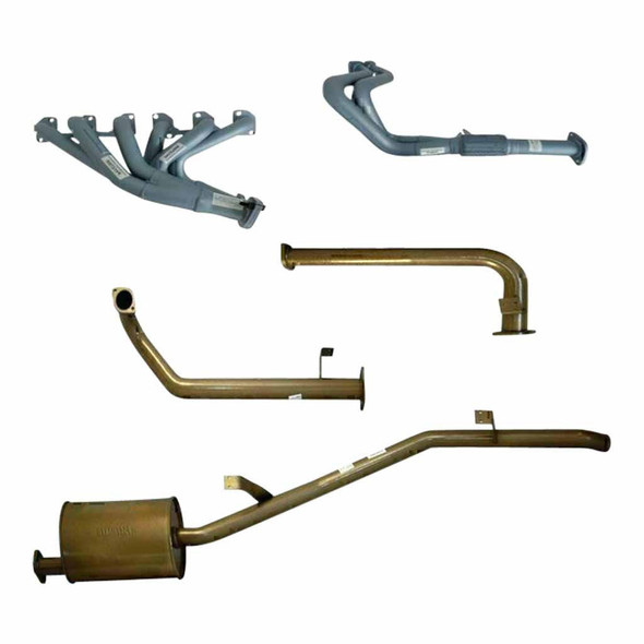 Pacemaker King Brown Landcruiser 75 79 Series 4.2L NA 2.5 Inch Exhaust & PACEMAKER Header