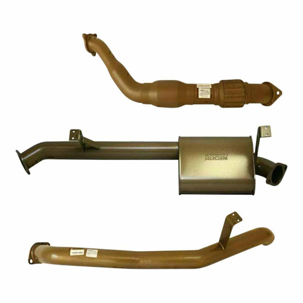 Pacemaker King Brown Landcruiser 76 Series 4.5L TD Wag 3 Inch Full Exhaust W/ Cat Muff