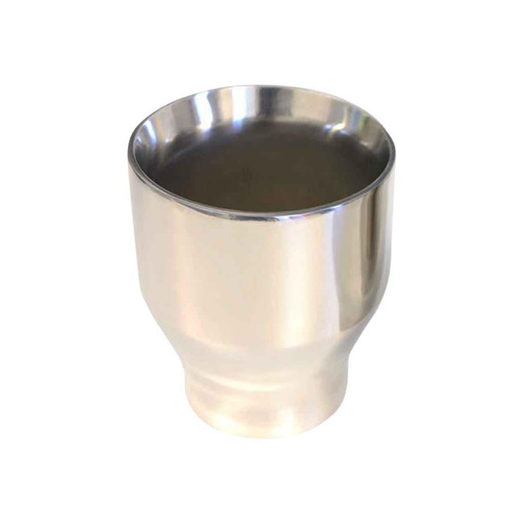 DEA Exhaust Tip Straight Cut Inner Cone 2.25" In - 3.5" Out 5" Long 304 Stainless