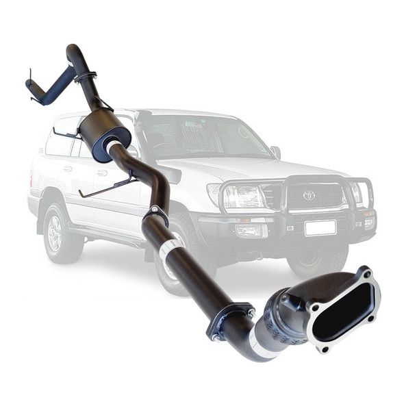 3 Inch Full Exhaust With Muff Suit Landcruiser 100 SERIES HDJ100 1HD-FTE Wagon
