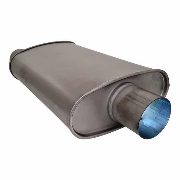 DEA 3" Universal Car Muffler 10" x 4" Oval 16" Long Straight Through O/C