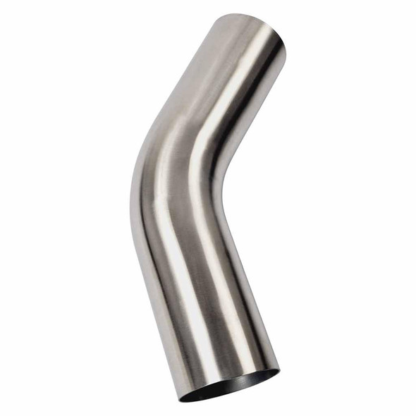 DEA 4 Inch 45 Degree 1.5D Radius Mandrel Bend Brushed 304 Stainless Steel