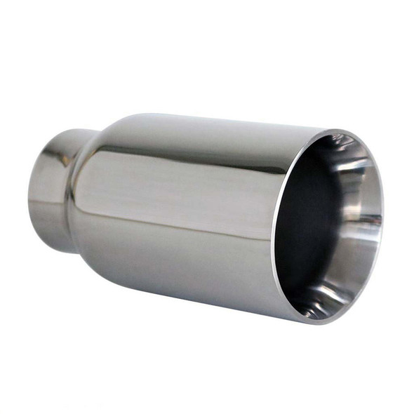 DEA Exhaust Tip Straight Cut Inner Cone 2.5" In - 3.5" Out 6.5" Long 304 Stainless