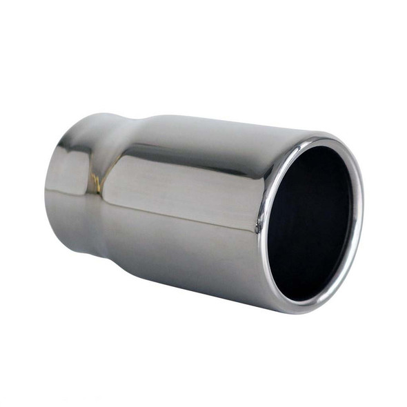 DEA Exhaust Tip Straight Cut Rolled In 2.5" In 3" Out 5" Long 304 Stainless