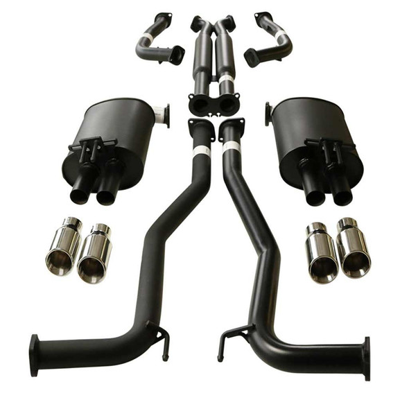 DEA Commodore VE VF V6 V8 Sed Wag Twin 2.5" Catback Exhaust Hdx Pipe And Angle Tips