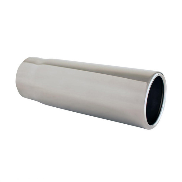 DEA Exhaust Tip Straight Cut Rolled In 2.5" In - 2.75" Out 8" Long 304 Stainless