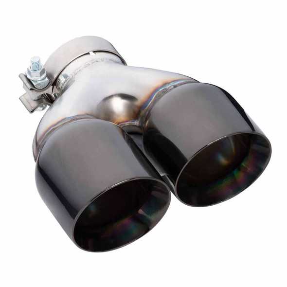 DEA Exhaust Tip Y-Piece Inner Cone 3 Inch In - Dual 4 Inch Out 9" Long RHS 304SS