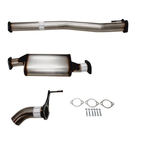 3 Inch Stainless DPF Back Exhaust With Muffler For Nissan Navara D23 NP300 2.3L Diff Dump