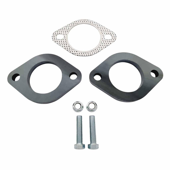 DEA Exhaust Flange Plates 2 Inch (51mm) 85mm Spacing With Gaskets And Nuts And Bolts 10mm