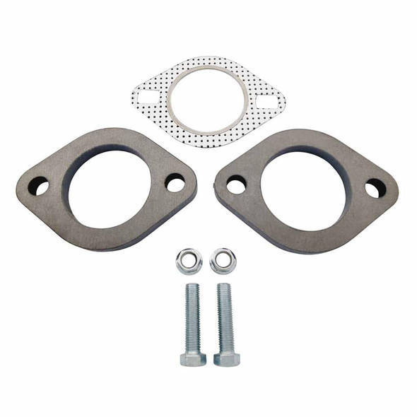 DEA Exhaust Flange Plates 52mm 82.5mm Spacing With Gaskets And Nuts And Bolts 10mm