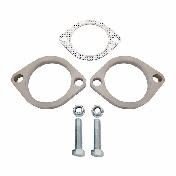 DEA Exhaust Flange Plates kit 2.5" Stainless 87mm Spacing with Gaskets, Nuts And Bolts 10mm
